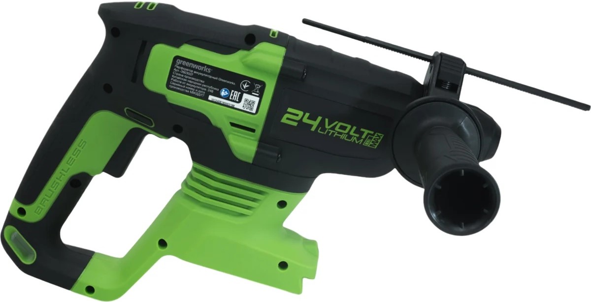 cordless-rotary-hammer-greenworks-gd24sds2-side-view