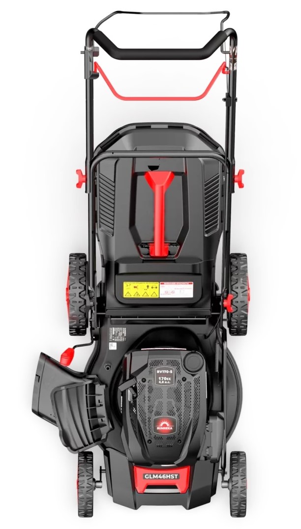 sunreka-glm46hst-gasoline-lawn-mower-top-view