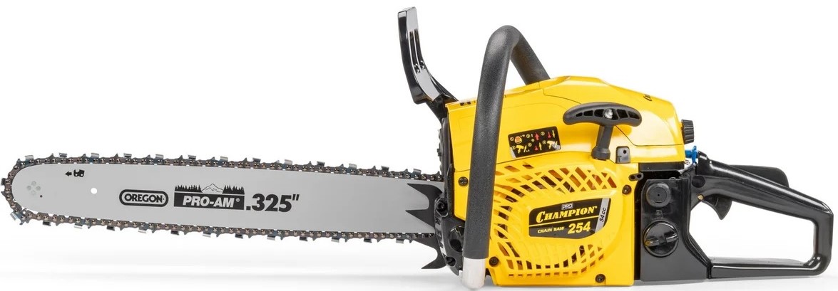 gasoline-chainsaw-champion-254-18-engine-rear