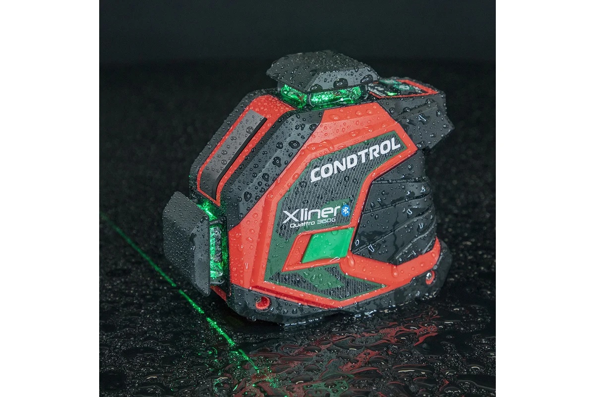 condtrol-xliner-quattro-360g-ip54-waterproof-green-laser
