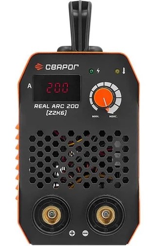 welding-inverter-svarog-real-arc-200-z2k6-front-control-panel