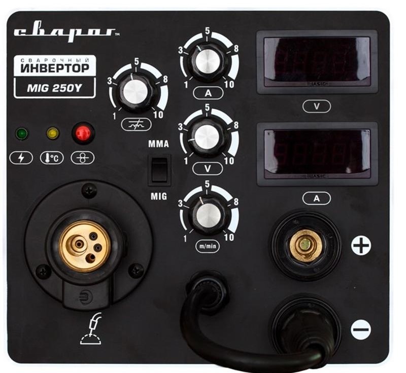 welding-inverter-semi-automatic-svarog-mig-250-y-j04-m-control-panel-close-up