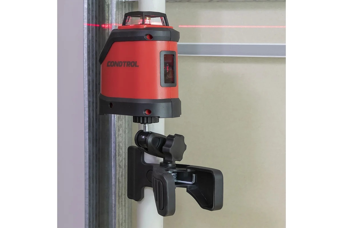 kreplenie-condtrol-krab-new-dlya-lazernogo-nivelira-na-metallokarkase-montazh