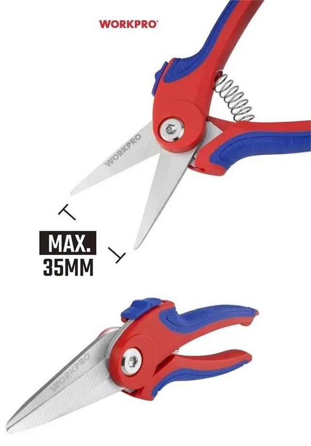flower-pruning-shears-workpro-wp332002-180mm-blade-opening