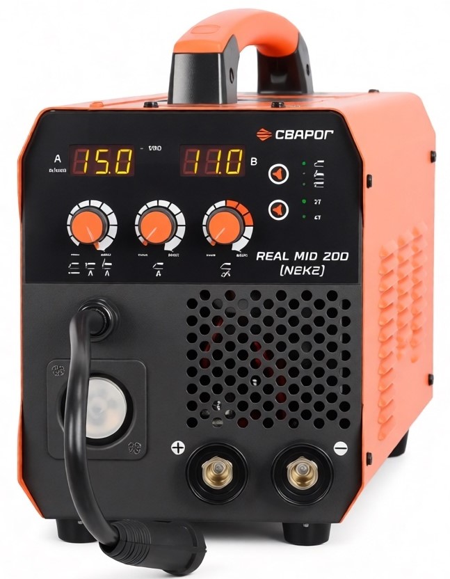 welding-inverter-semi-automatic-svarog-real-mig-200-n2k2-front-control-panel