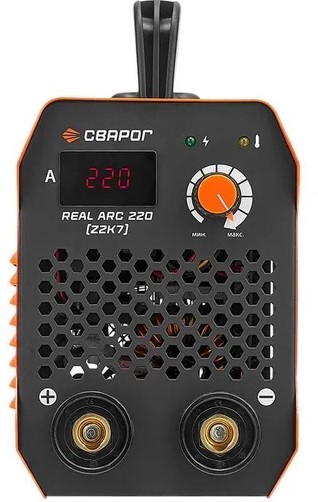 welding-inverter-svarog-real-arc-220-z2k7-front-control-panel