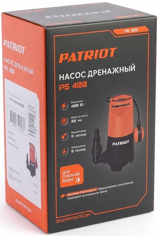 dirty-water-drainage-pump-patriot-ps400-packaging