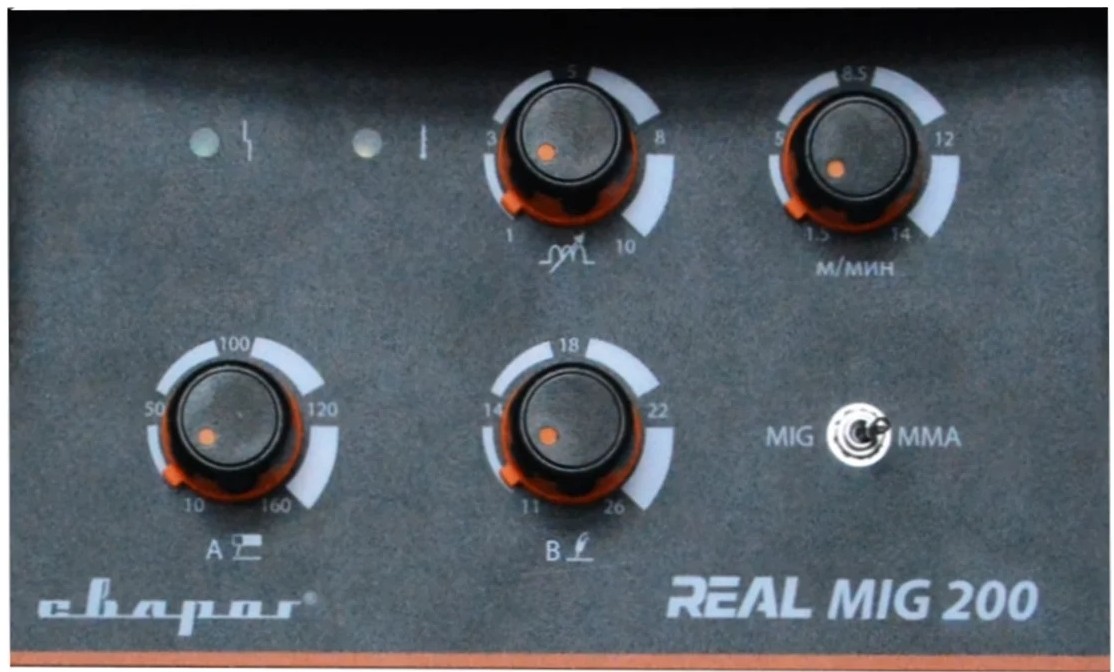 mig-welder-svarog-real-mig-200-n24002n-control-panel-detail