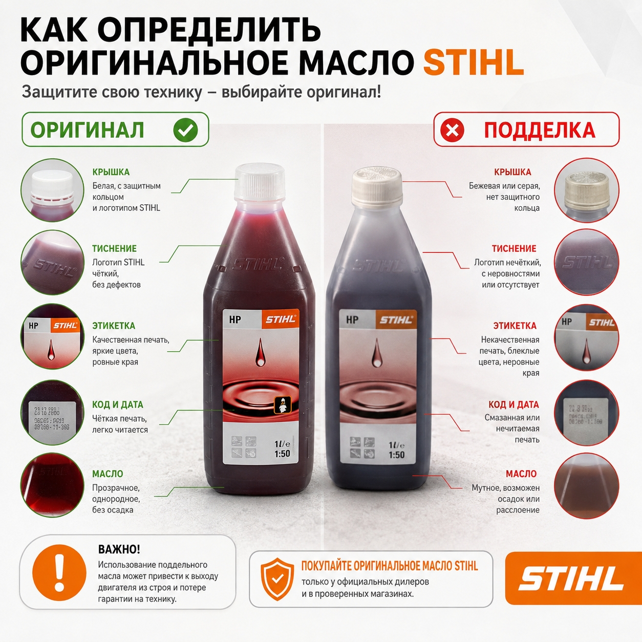 Как отличить оригинальное масло от подделки?