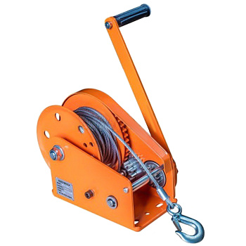 Лебедка ручная с тормозом BHW-1200 544кг канат 10м