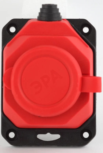 era-k-1e-red-ip44-16a-rubber-socket-closed-top