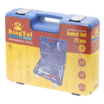 Набор инструмента KINGTUL "Profi" 72пр. 1/2", 1/4" KT72