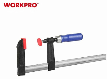 Струбцина тип F 80х300 мм с деревянной ручкой WORKPRO WP232027
