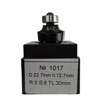 Фреза кромочная калевочная PRO R5 d22,7x12,7мм хв.8мм (PRO1017) Globus профессиональная серия
