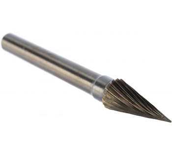 Борфреза карбидная Профи коническая, с заостренным концом, d цанги 6мм