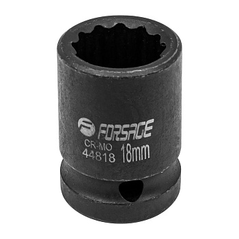 Головка ударная 1/2" 18мм 12-гр Forsage
