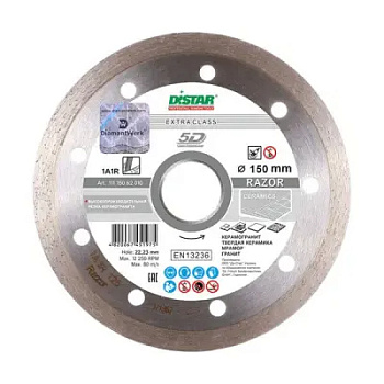 Диск алмазный DISTAR 1A1R 150х1,6х8х22,2мм керамика