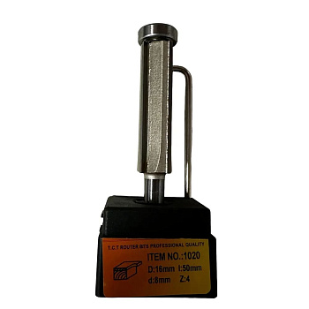 Фреза кромочная прямая d16x50мм Z4 хв.8мм (1020) Globus