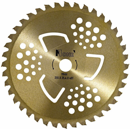 brush-cutter-blade-number-one-td22-255x25-4x40t-carbide-front