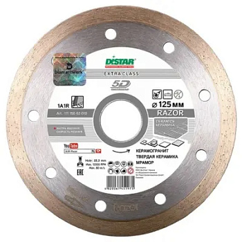 Диск алмазный DISTAR 1A1R 180х2х8,5х22,2мм керамика