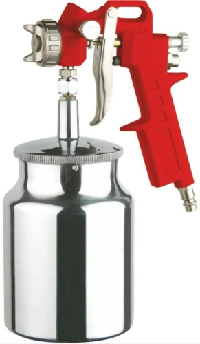 elitech-pneumatic-spray-gun-metal-cup-top-perspective