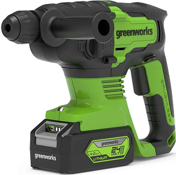 Перфоратор аккумуляторный бесщеточный GREENWORKS GD24SDS2K4 1х4,0 Ач