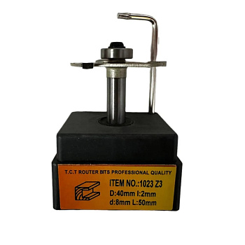 Фреза кромочная фальцевая Н2 d40x2мм Z3 хв.8мм (1023) Globus