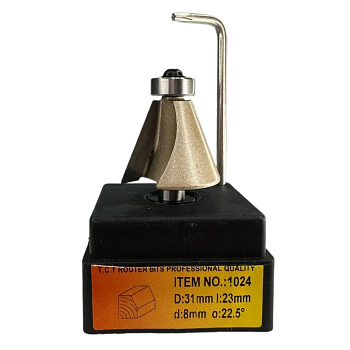 Фреза кромочная конусная D31 d31x23мм хв.8мм (1024) Globus