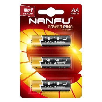 Батарейка щелочная Nanfu LR06 AA (1шт.)