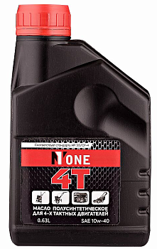 Масло 4-х тактное SAE 10W-40 API CF-4/SG полусинтетическое NUMBER ONE 630мл