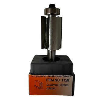Фреза кромочная прямая d20x30мм хв.8мм (1120) Globus