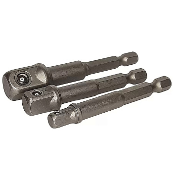 Набор адаптеров RODEO шестигранник 1/4 на квадрат 1/4",3/8",1/2"