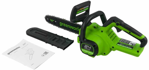 akkumulyatornaya-tsepnaya-pila-besschyotochnaya-greenworks-gd24cs30-bez-akb-i-zu-shina