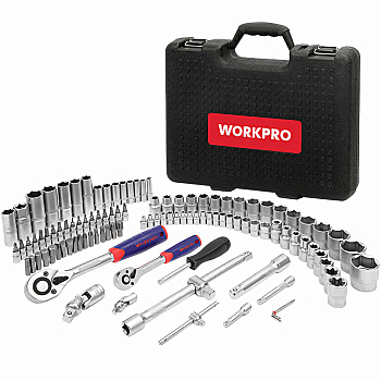 Набор инструмента WORKPRO 108 предметов 1/4"+1/2"