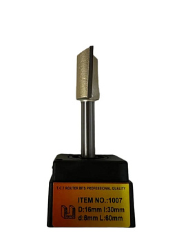 Фреза пазовая прямая d16x30мм хв.8мм (1007) Globus
