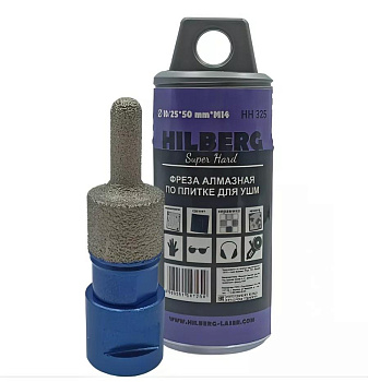 Фреза алмазная по плитке 10/25мм Hilberg Super Hard М14