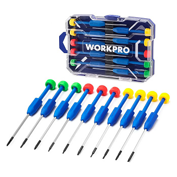 Набор отверток мини WORKPRO 10шт