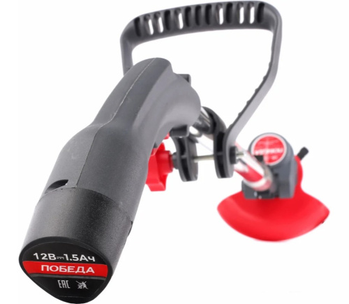 akkumulyatornyj-trimmer-pobeda-ta-120-12v-140mm-akb-1-5ach-250205120-akkumulyator-i-zaryadnoe-ustrojstvo