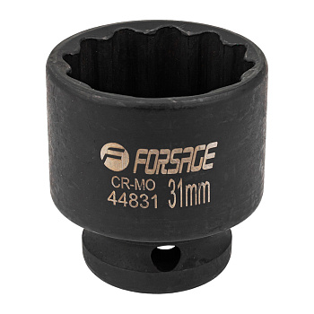 Головка ударная 1/2" 31мм 12-гр Forsage