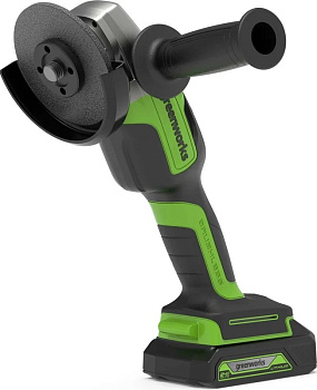 Шлифмашина угловая аккумуляторная GREENWORKS GD24AGK2 1х2,0 Ач