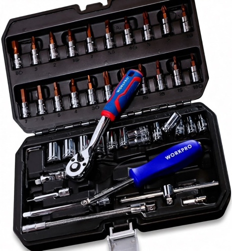 mechanics-socket-set-workpro-wp202540-46-piece-angled