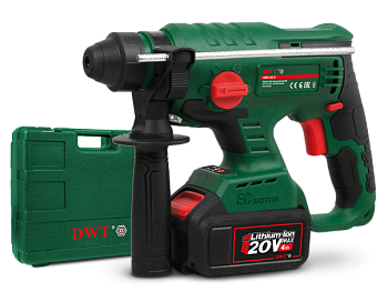 Перфоратор аккумуляторный бесщеточный DWT ABH-20D-2H BMC 2х4,0 Ач