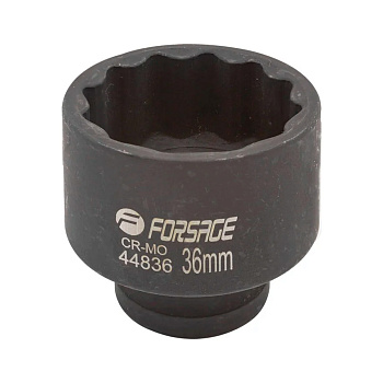 Головка ударная 1/2" 36мм 12-гр Forsage