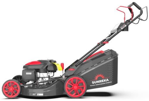 sunreka-glm53hse-gasoline-lawn-mower-side-view