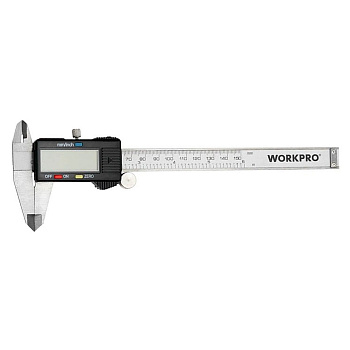 Штангенциркуль цифровой 150мм WORKPRO, нержавейка WP266004