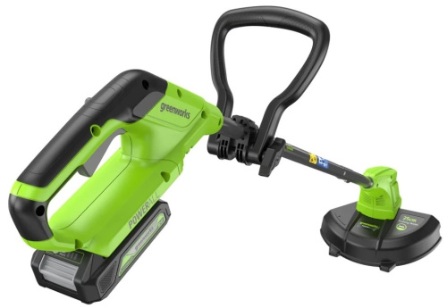 cordless-grass-trimmer-greenworks-g24lt251-front-angle