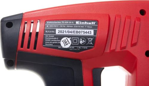 electric-stapler-einhell-tc-en-20-e-label-detail