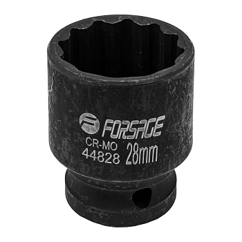 Головка ударная 1/2" 28мм 12-гр Forsage