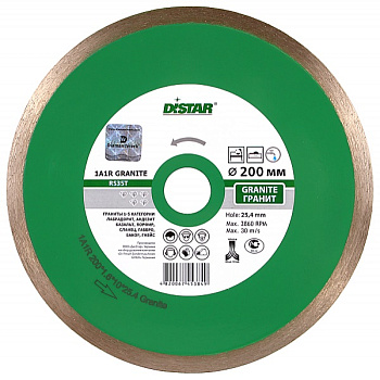 Диск алмазный DISTAR 1A1R 180х1,4х8,5х22,2мм гранит