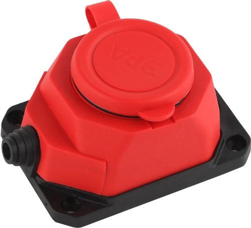 era-k-1e-red-ip44-16a-rubber-socket-closed-rear-angle